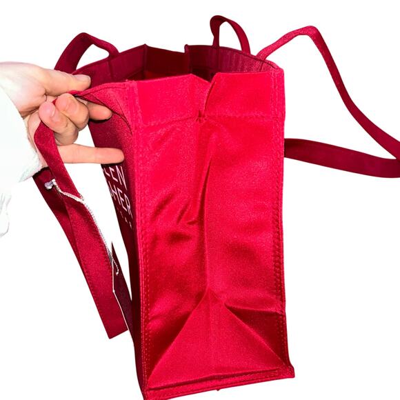 Eileen Fisher 20th Anniversary Tote Bag Red Nylon with inside pocket-Never Used - Picture 6 of 9